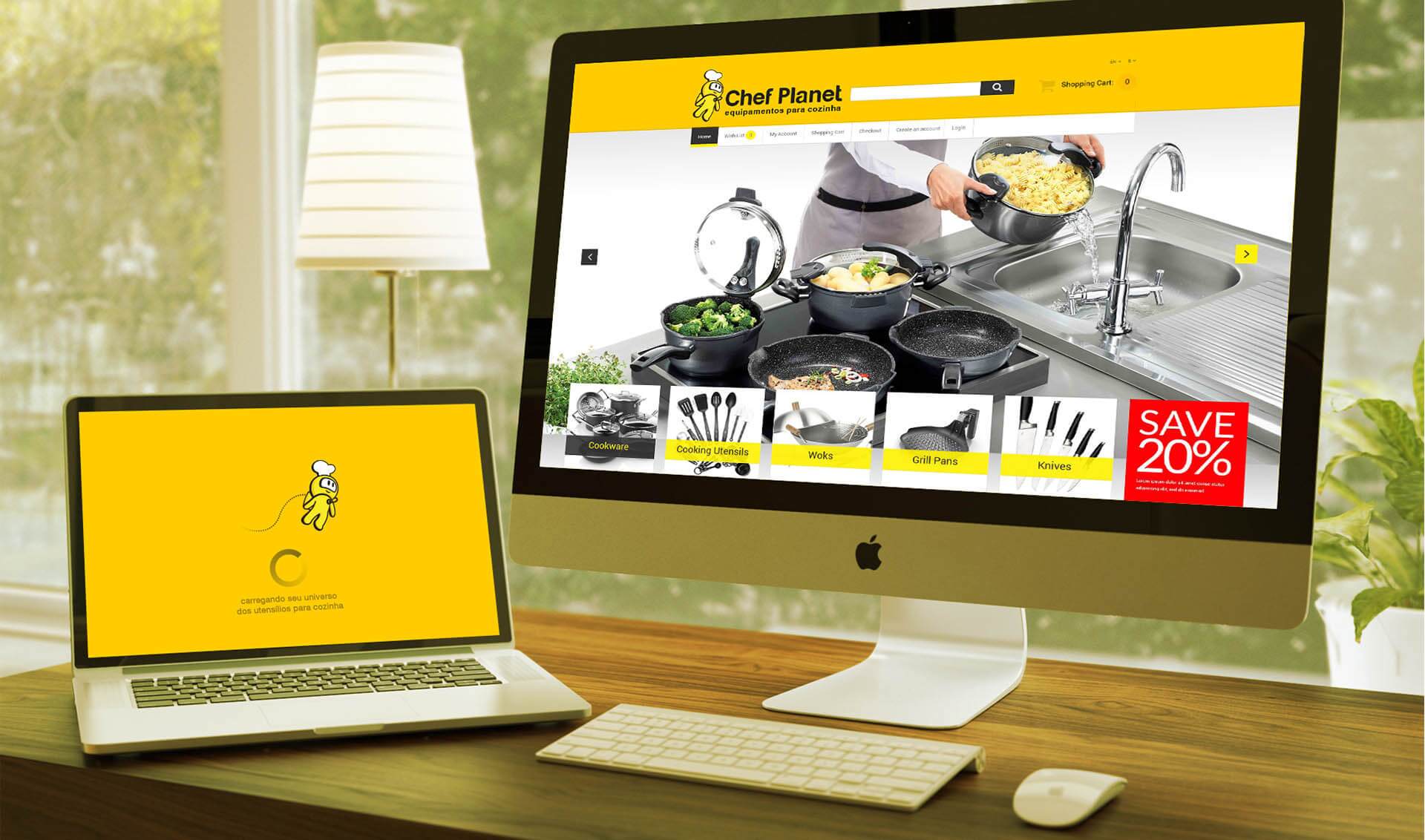 Branding Chef Planet - Pontodesign - Identidade para site