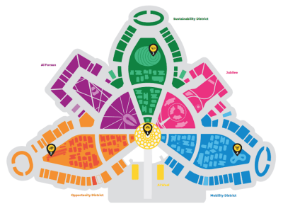 Mapa Dubai Expo