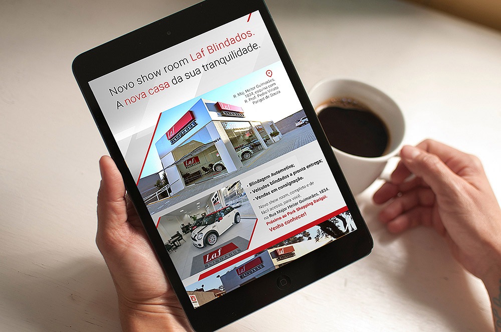 Email Marketing Laf Blindados Pontodesign