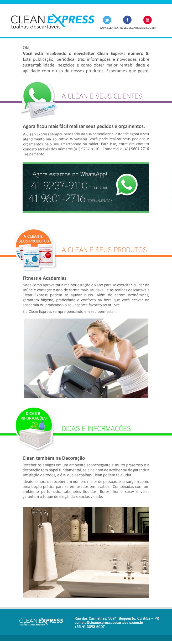 Clean Express Pontodesign Informativo E-mail Marketing