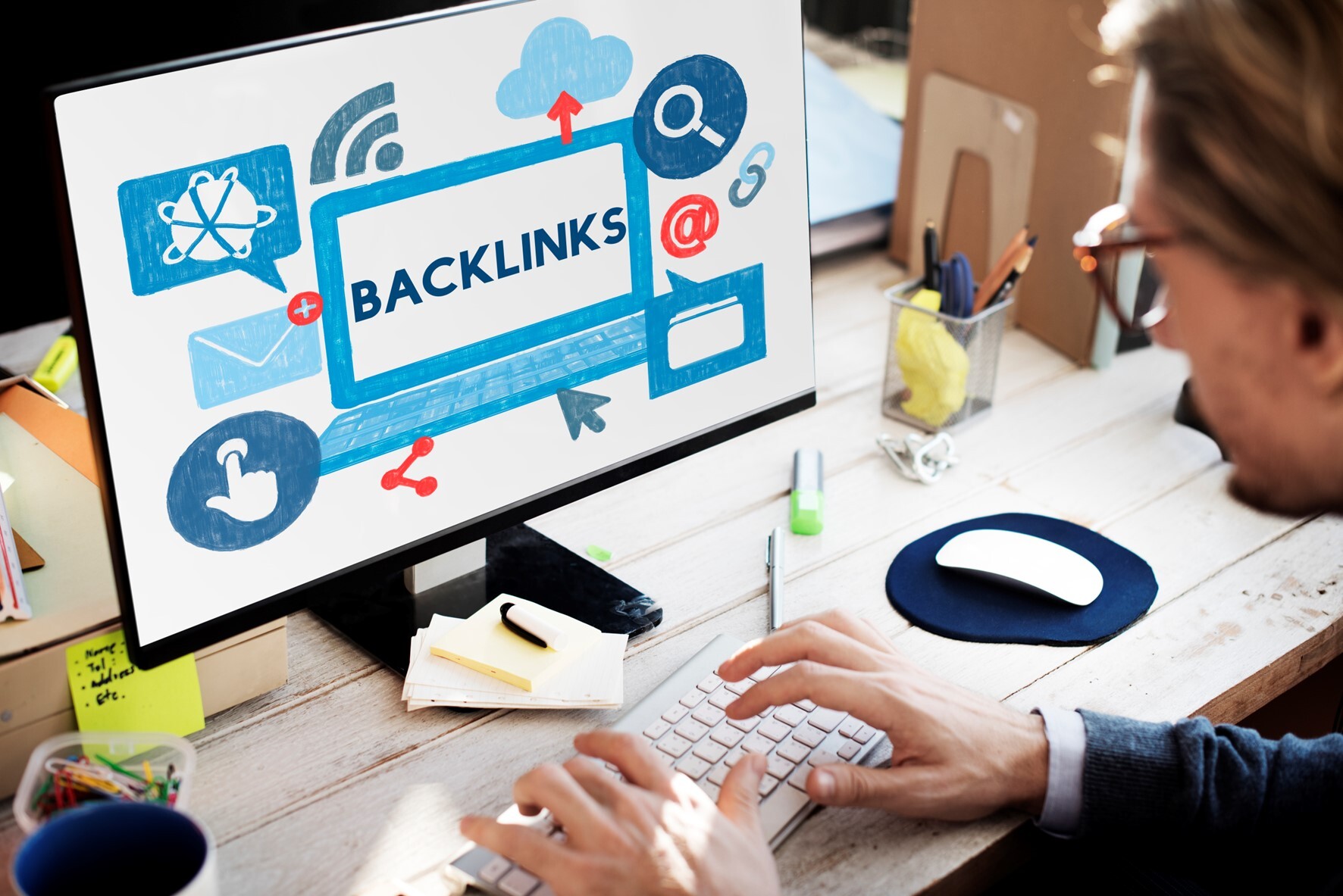 Imagem para ilustrar texto de blog sobre backlinks